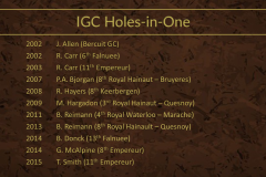 IGC Holes in One -2